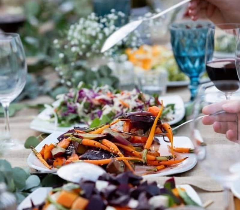 Interactive food station by Kos Kouture for luxury wedding experiences in South Africa