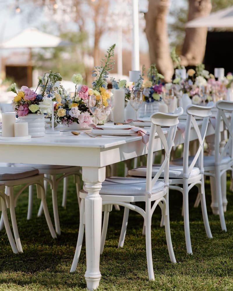 Elegant table setting for bridal shower ideas by Esmeray Photo & Film