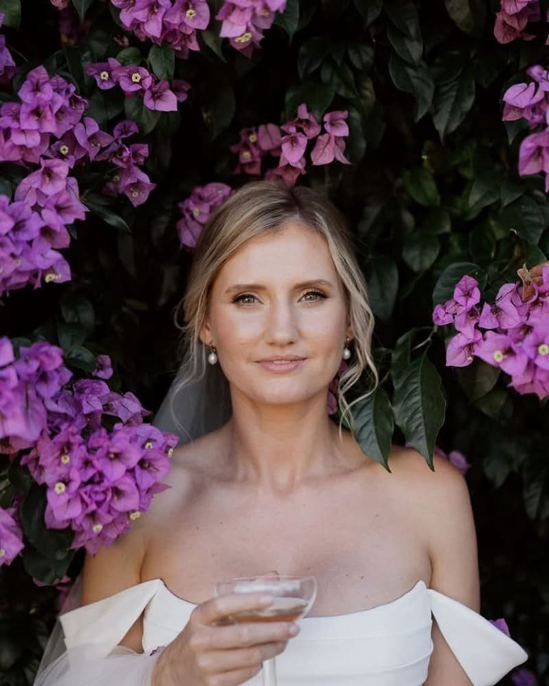 Bridal look by Monique Du Toit Hair and Make-up Artist in Cape Town