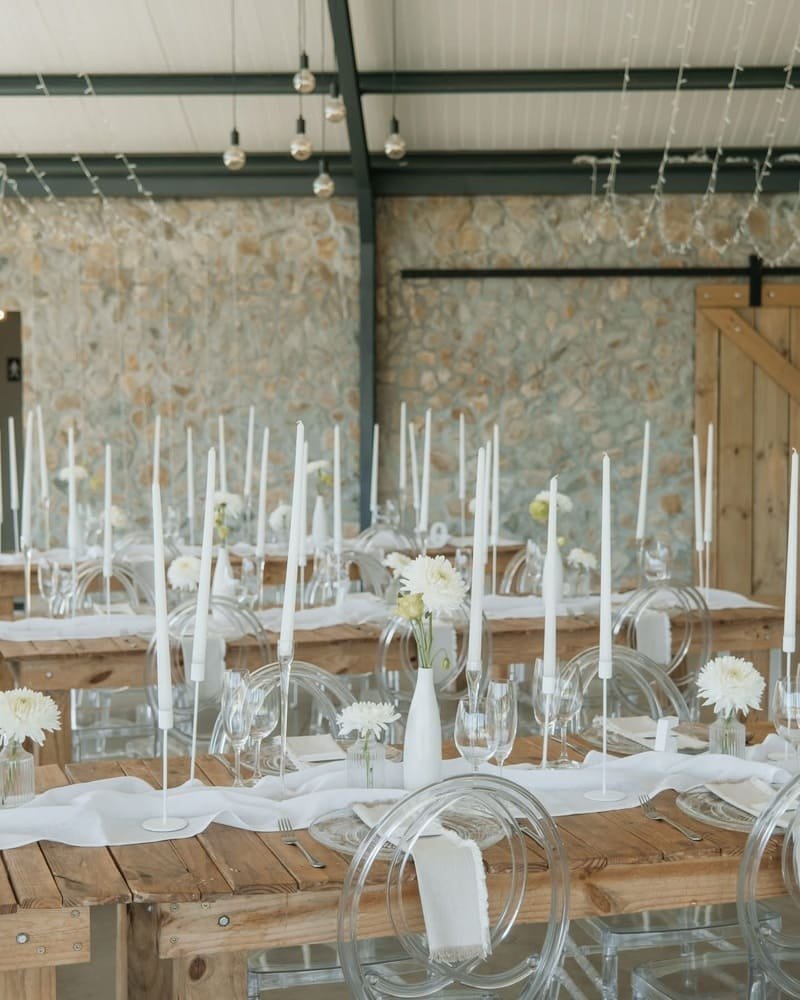 Murasie Wedding Venue in the Overberg with dam and oak trees