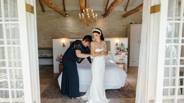 Murasie Wedding Venue in the Overberg with dam and oak trees