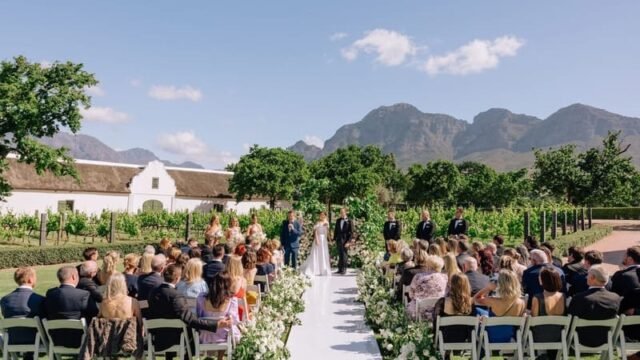 Vrede en Lust Wine Estate wedding venue in Cape Winelands