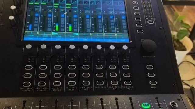 DJ setup with lighting by Xtreme Promotions Sound and Lighting